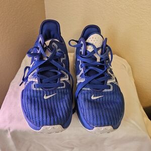 Nike Vibrant Blue Athletic Shoes with White Accents